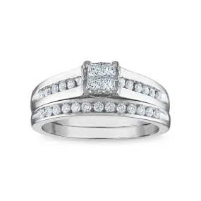 1/2 CTW Diamond Bridal Set in 10KT White Gold