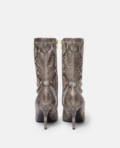 810264AP0180 Iconic python print ankle boot