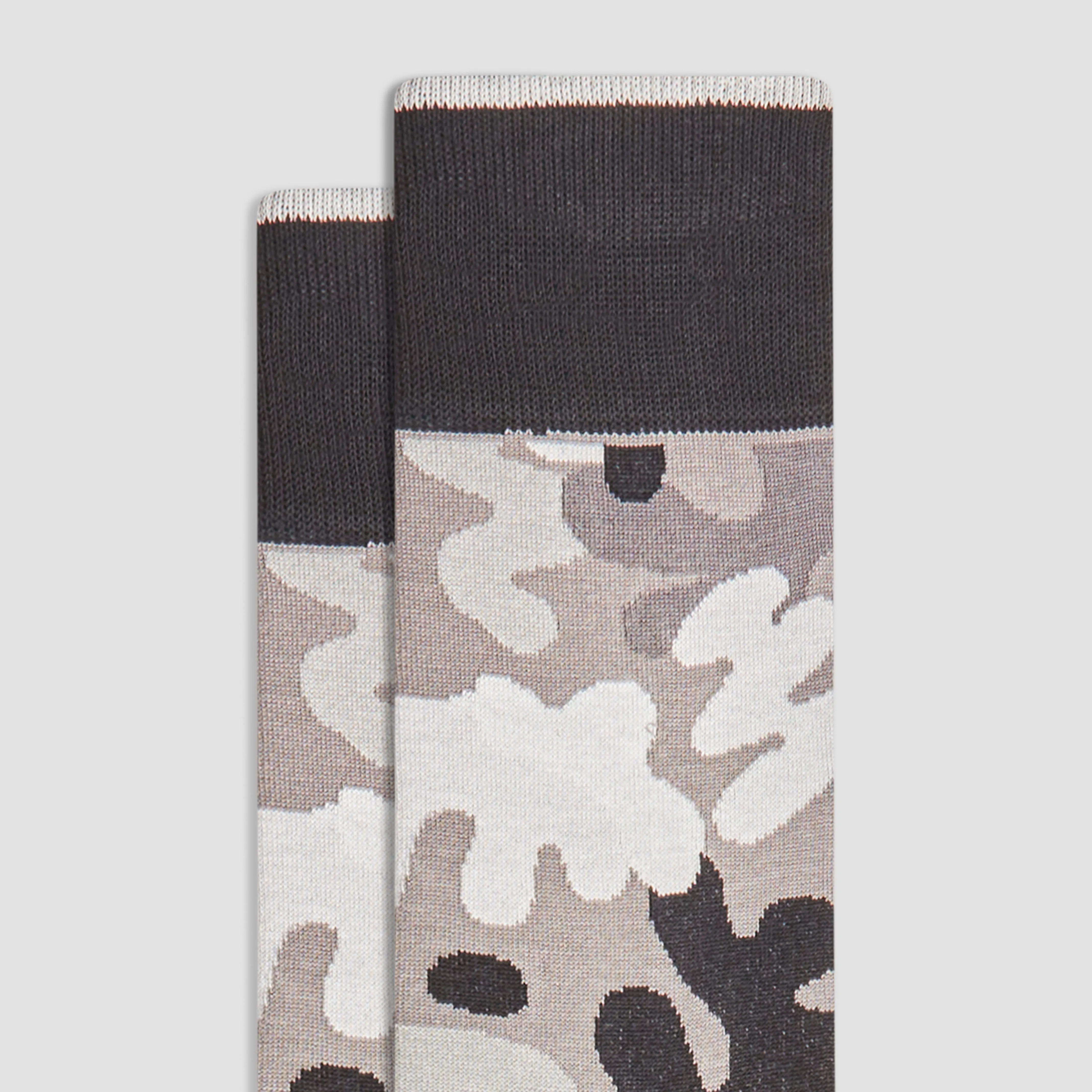 Abstract Mid-Calf Socks