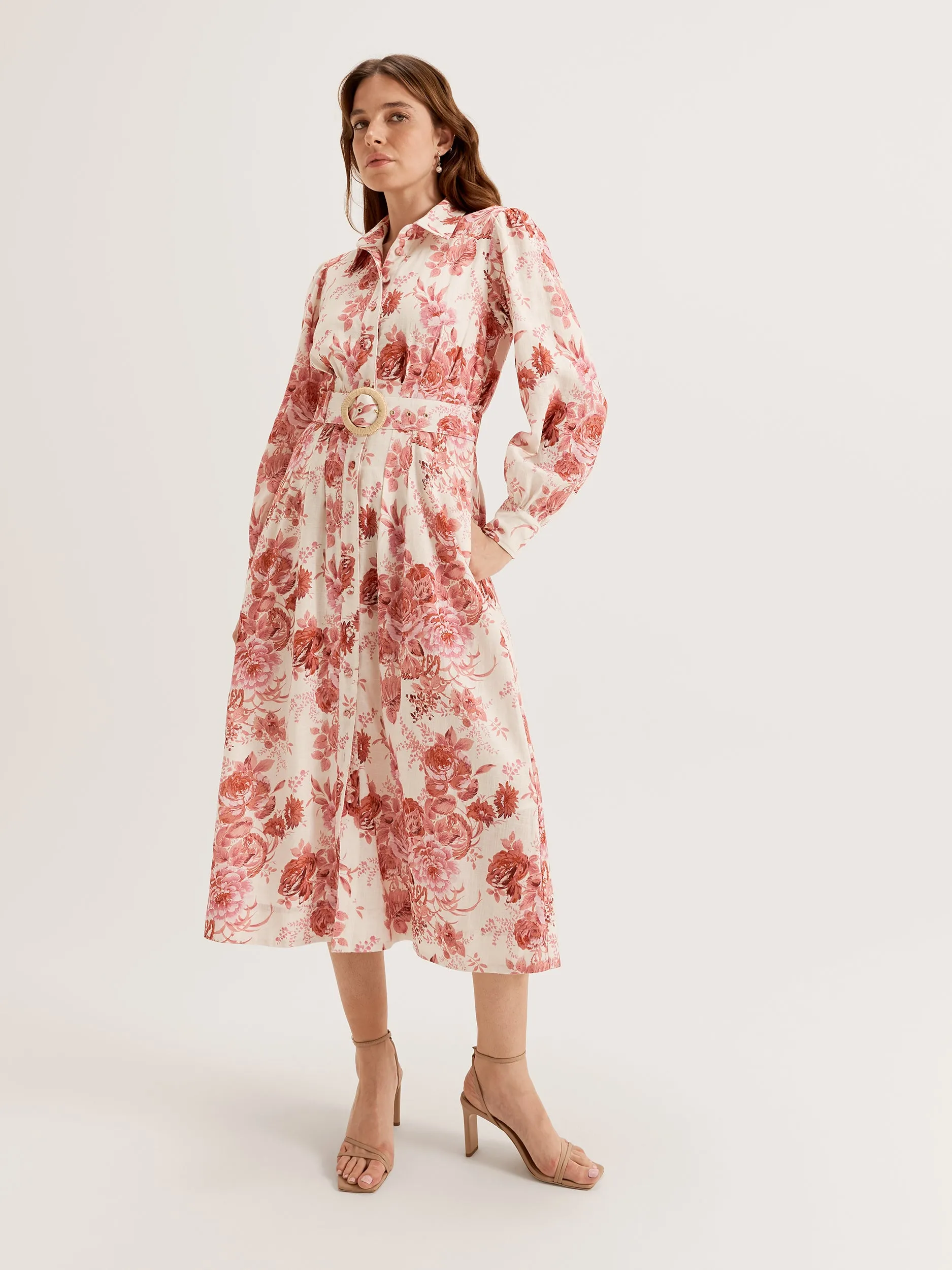 Amalfi Bloom Shirtdress