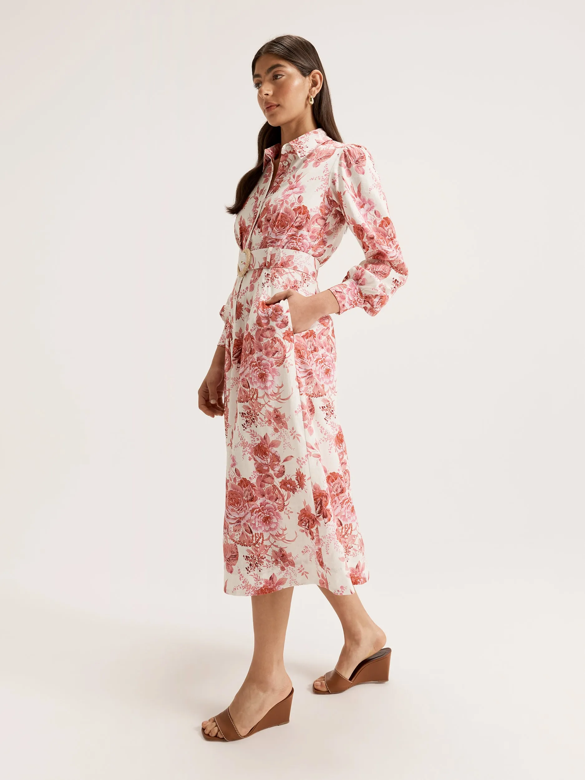 Amalfi Bloom Shirtdress