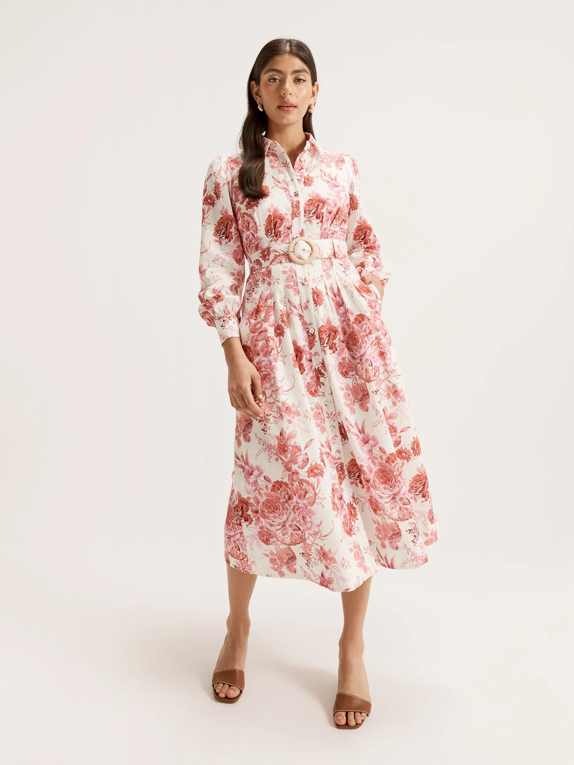 Amalfi Bloom Shirtdress