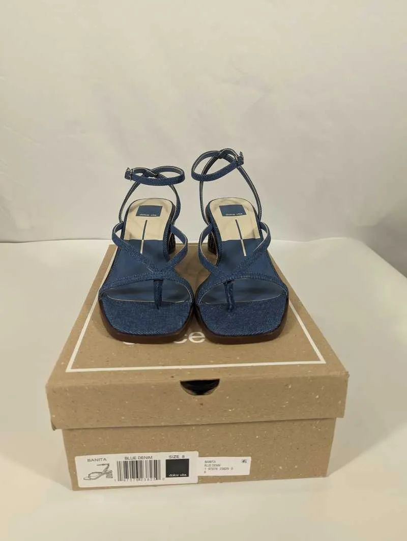 BANITA SANDALS BLUE DENIM - re:vita