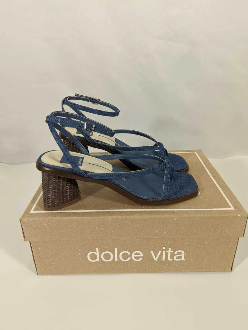 BANITA SANDALS BLUE DENIM - re:vita