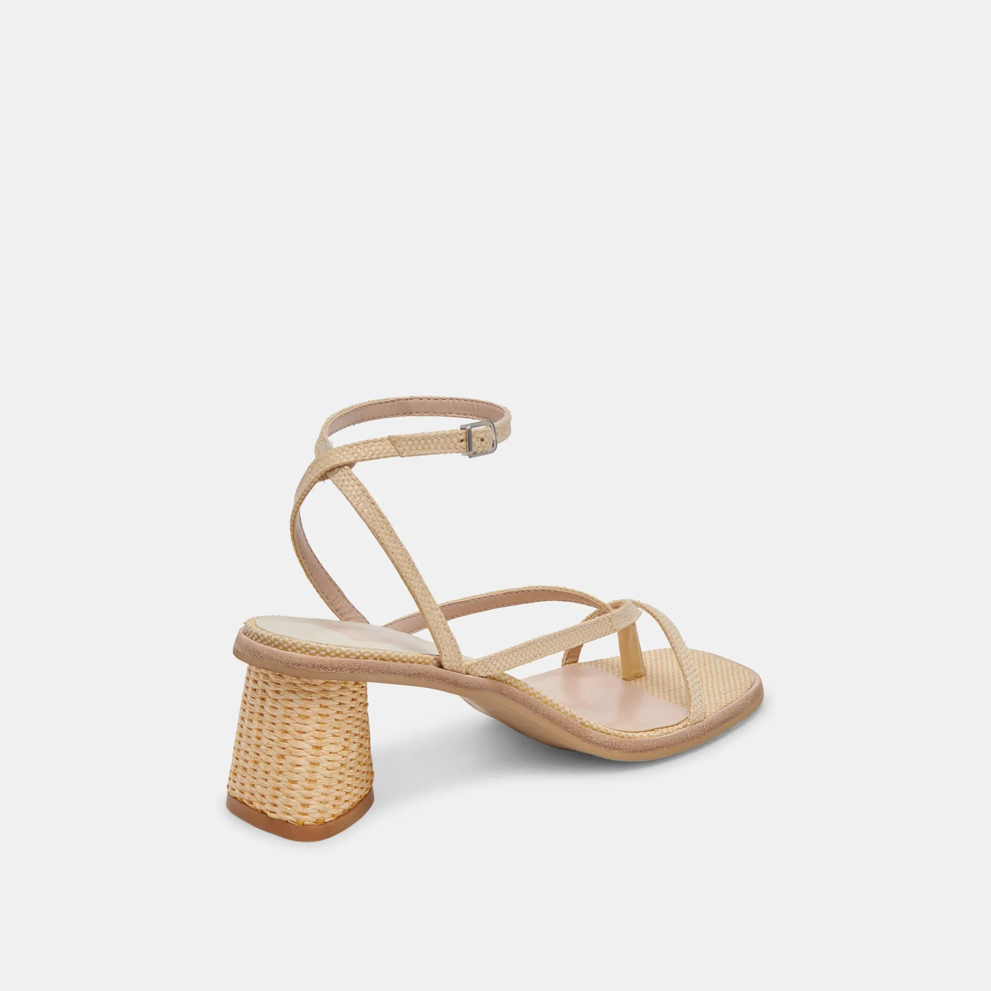 BANITA WIDE SANDALS LT NATURAL RAFFIA