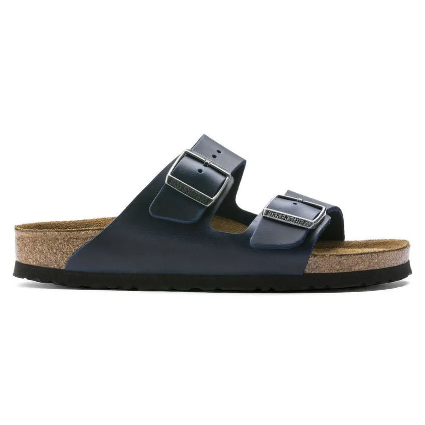 Birkenstock Arizona Soft Footbed Oiled Nubuck Leather Blue - Unisex