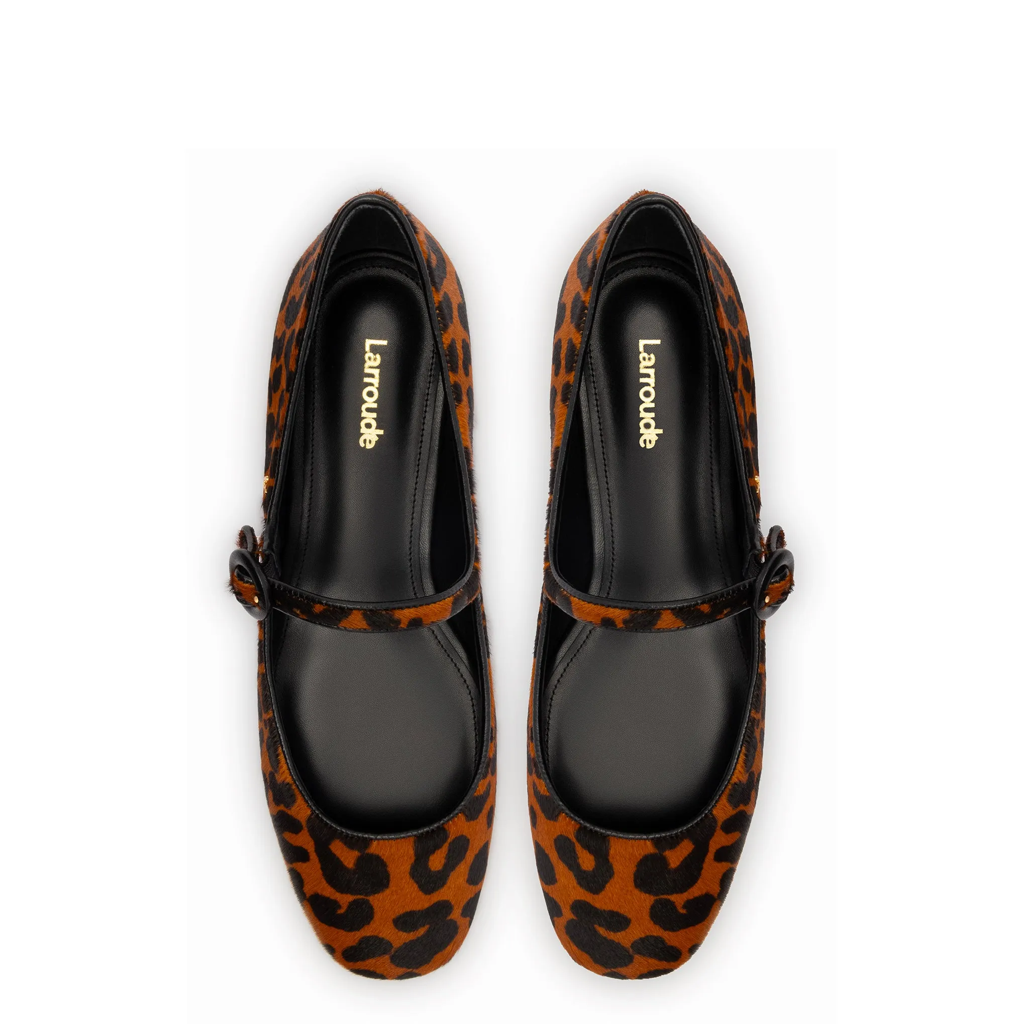 Blair Ballet Flat In Leopard Print Calf Hair