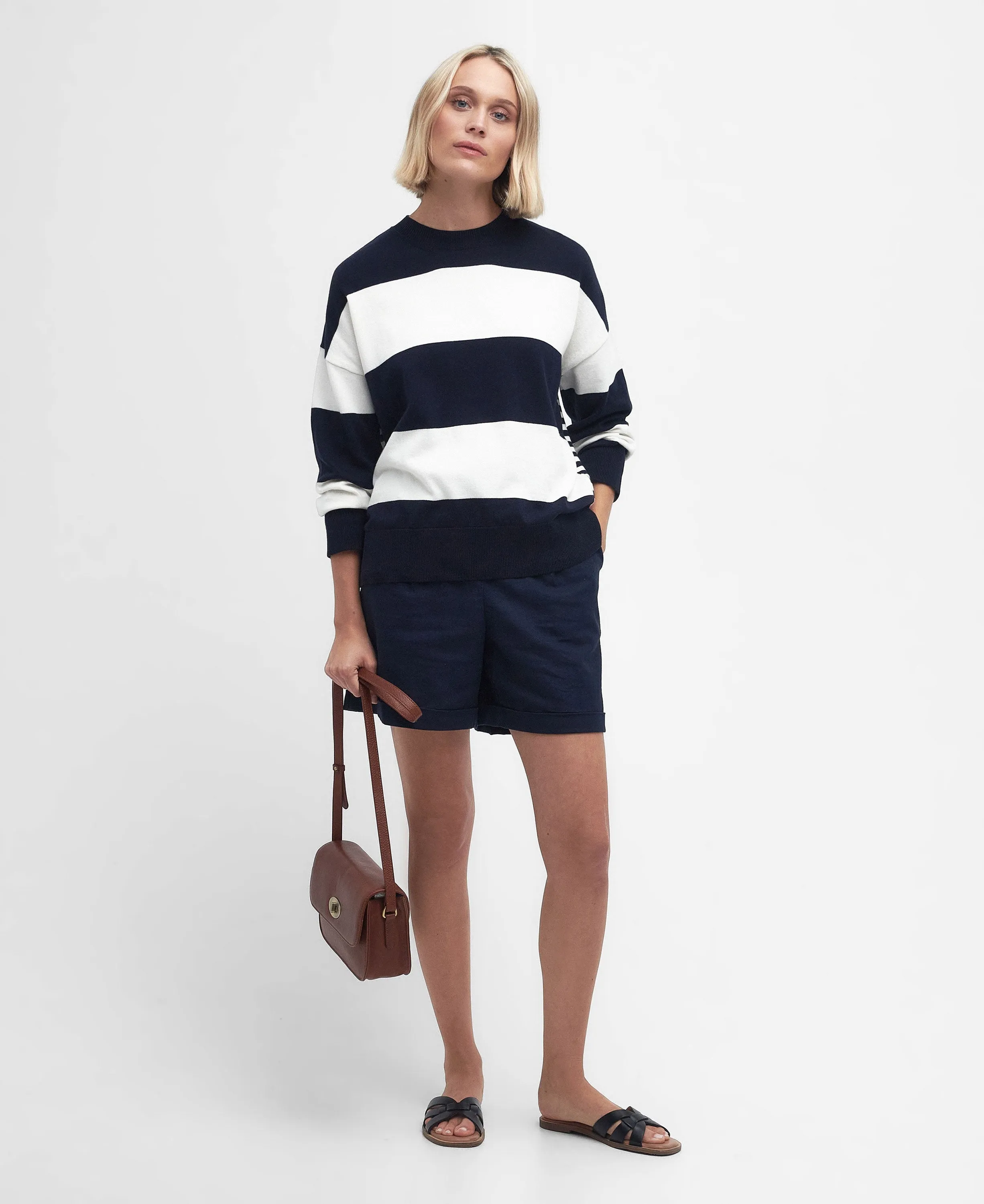 Bradley Stripe Knitted Jumper - Navy Stripe