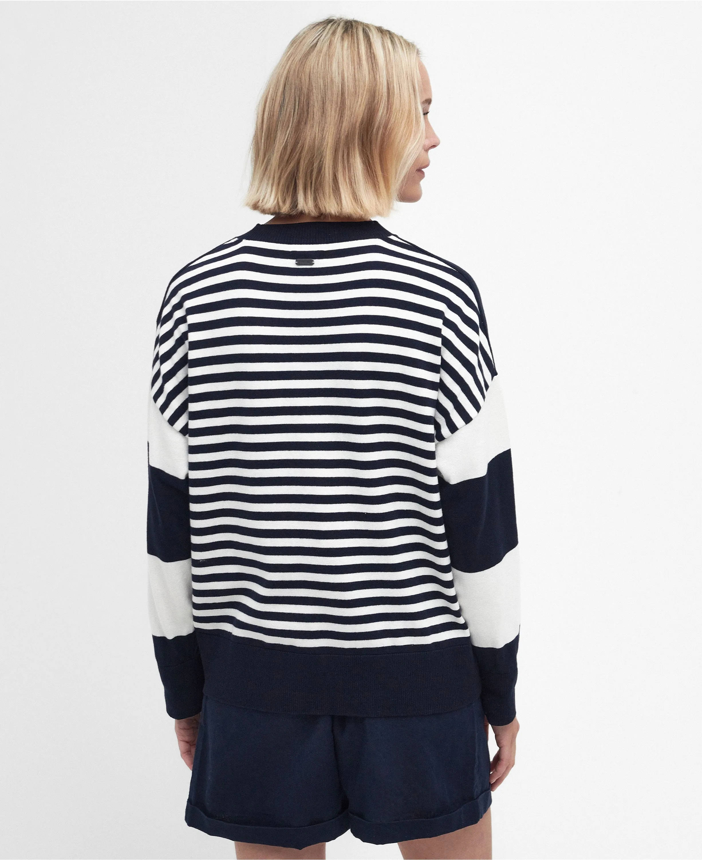 Bradley Stripe Knitted Jumper - Navy Stripe