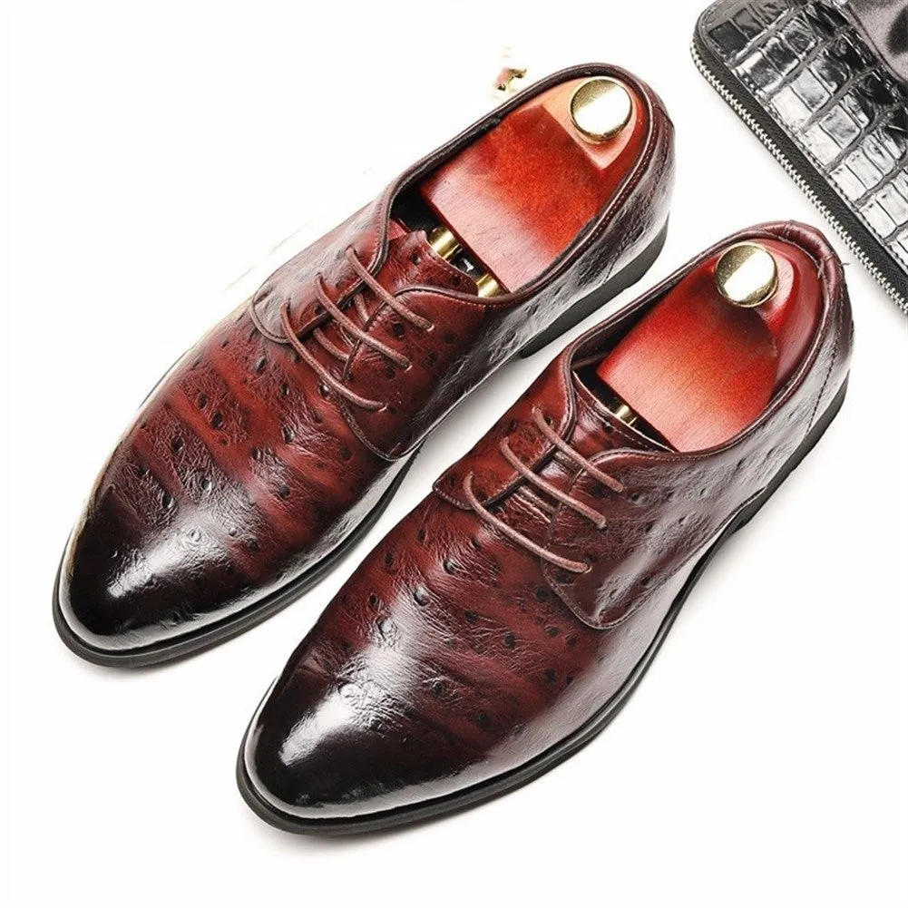 Burnished black Derby Shoes for Men