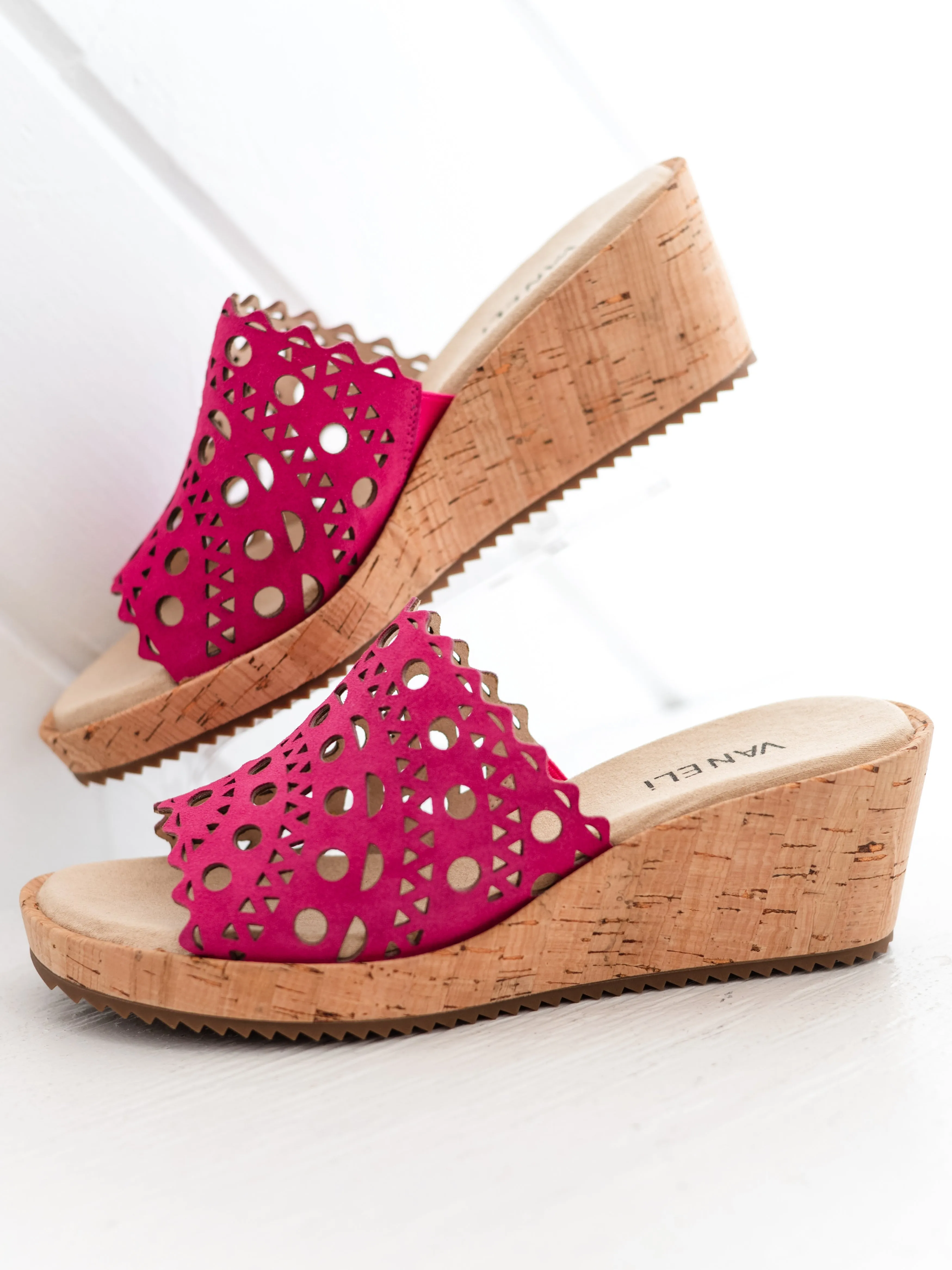 Cammie Fuchsia Suede by Vaneli