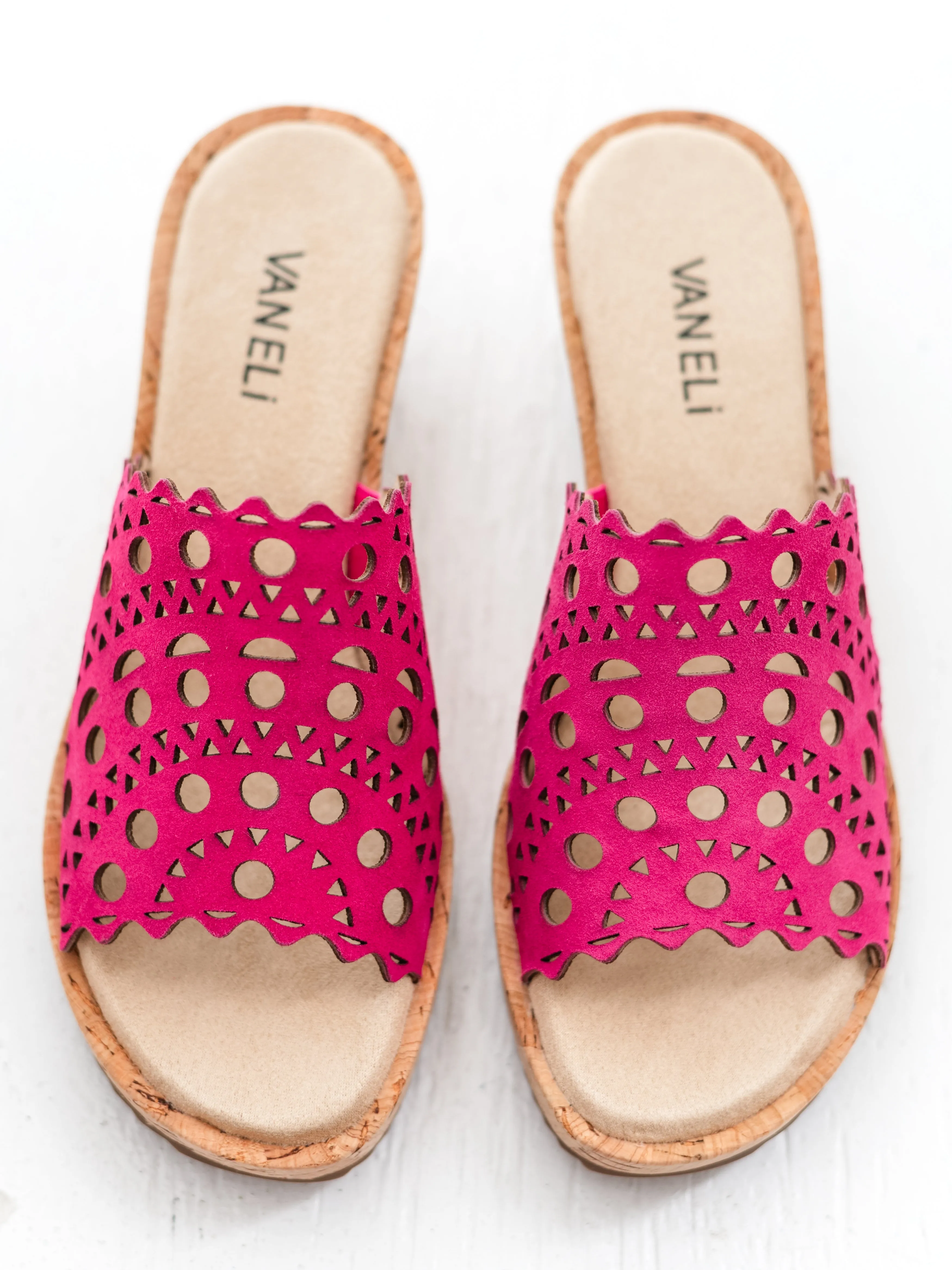 Cammie Fuchsia Suede by Vaneli