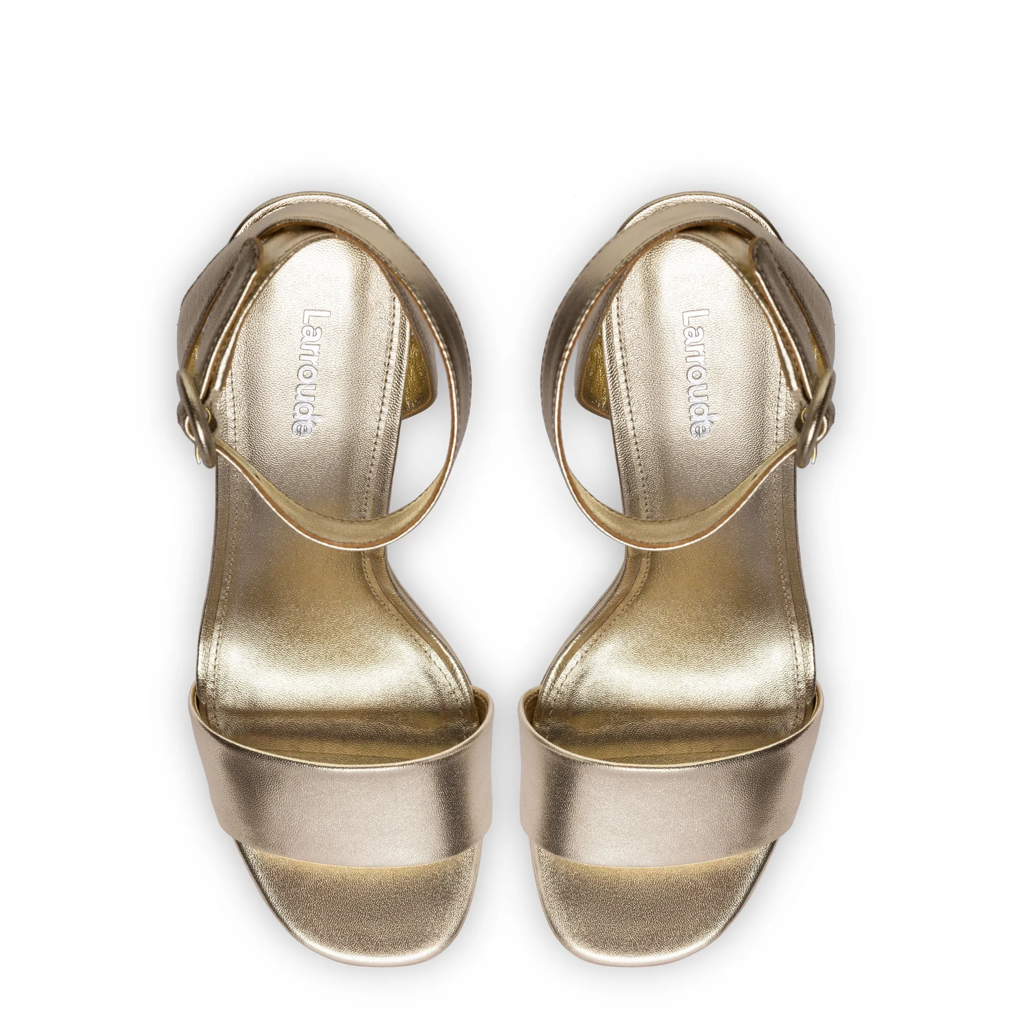 Dolly Sandal In Gold Metallic Leather