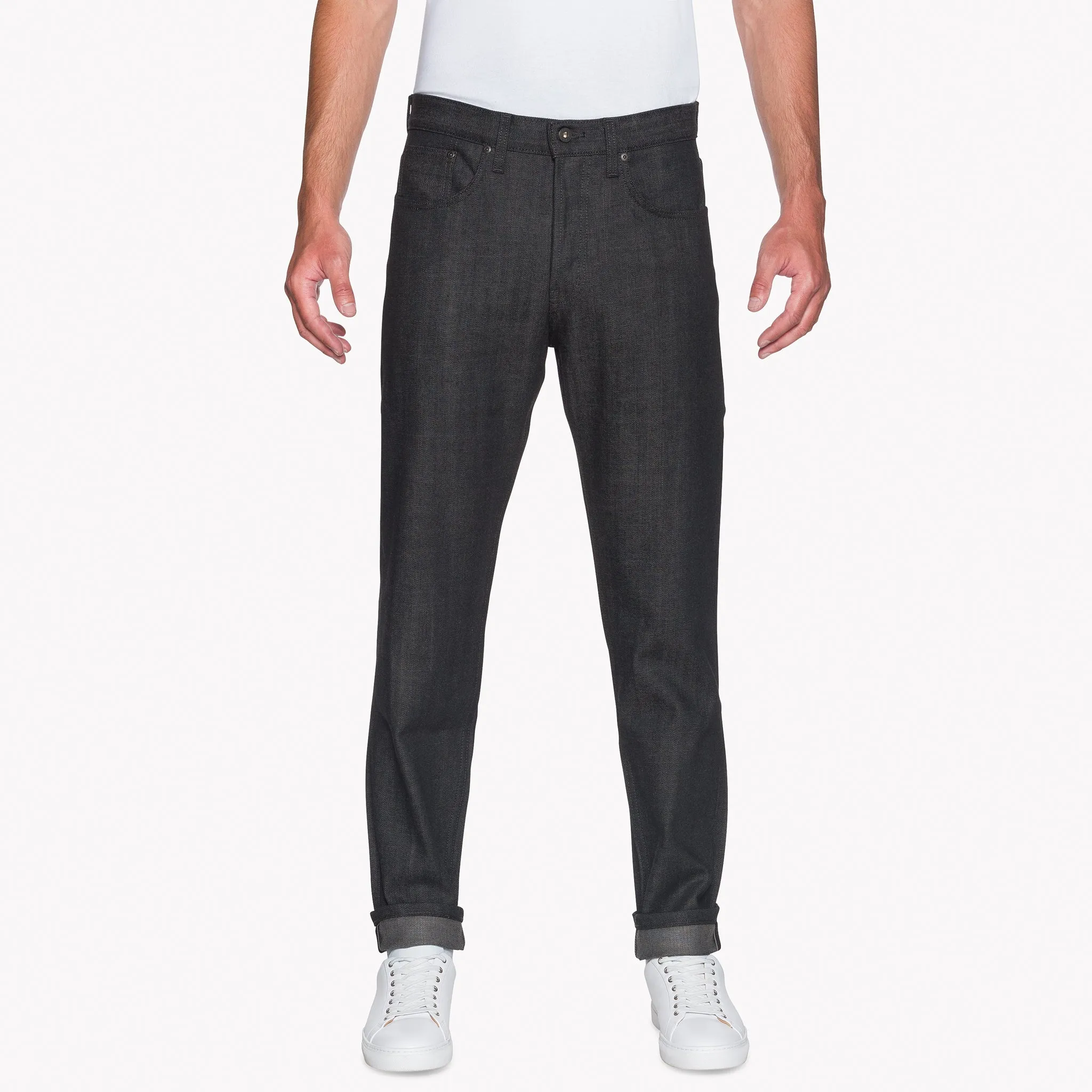 Easy Guy - Black x Grey Stretch Selvedge