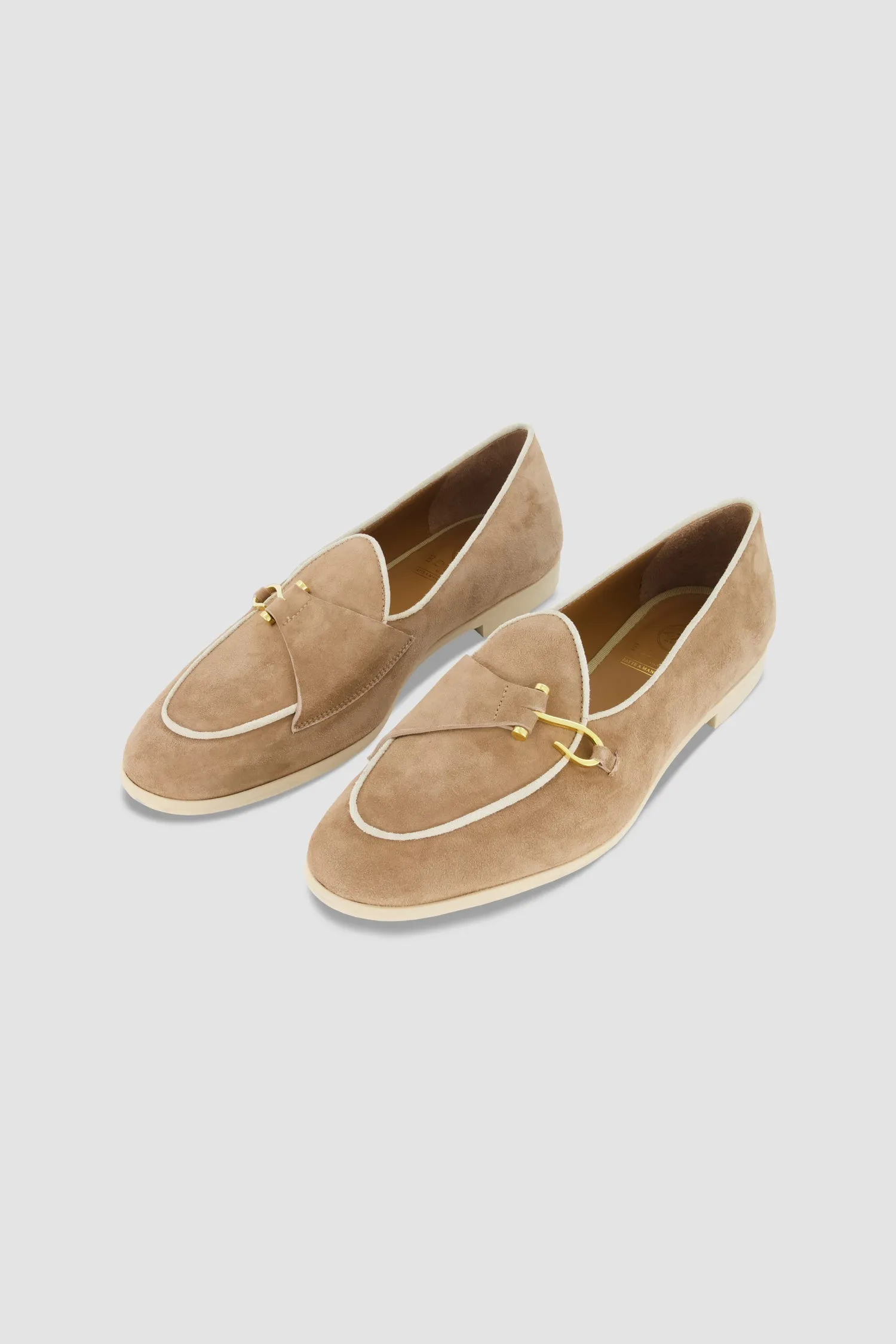 Edhen Milano Comporta Go Beige Suede Loafers