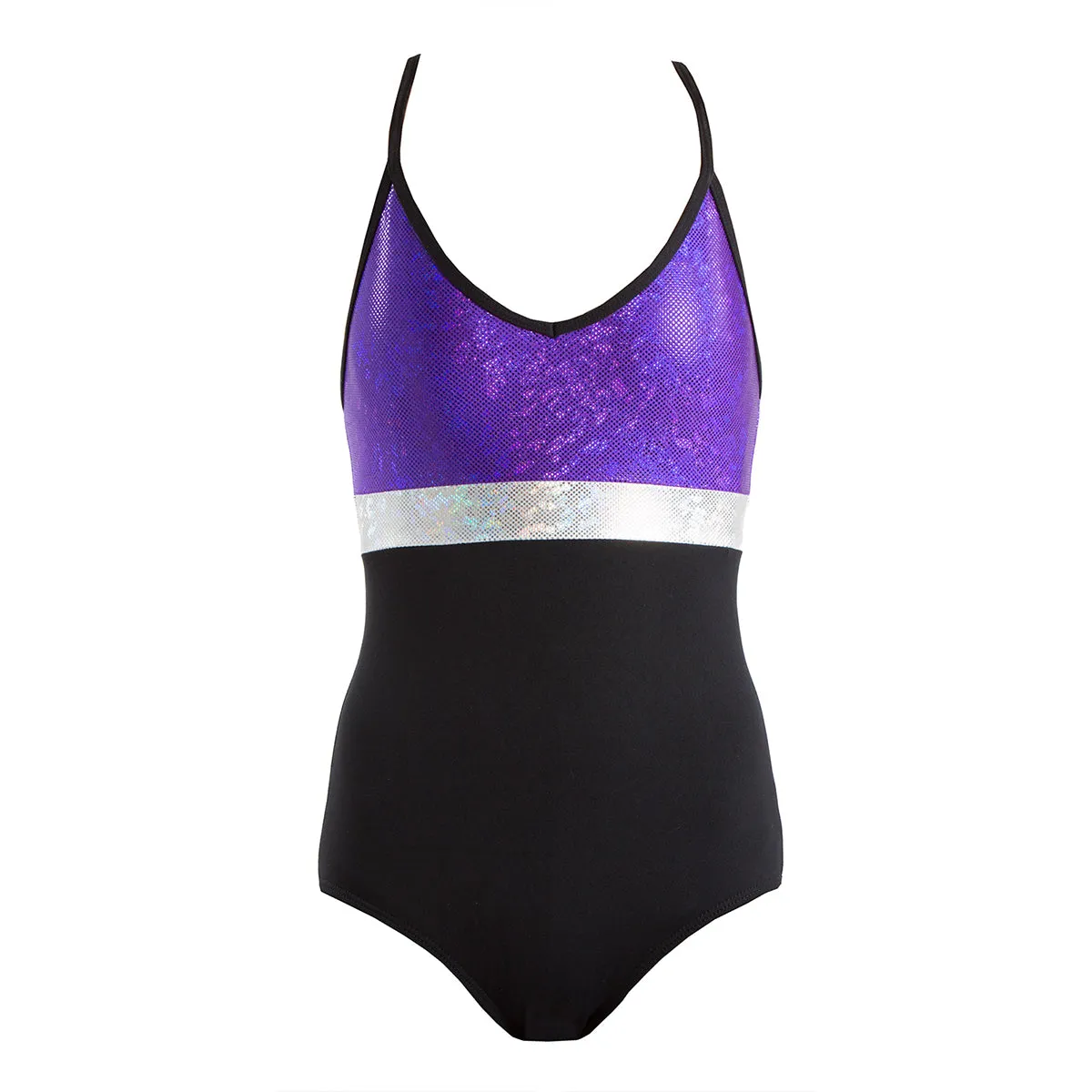 Energetiks Spliced Shattered Glass Triple Strap Leotard Gcl104