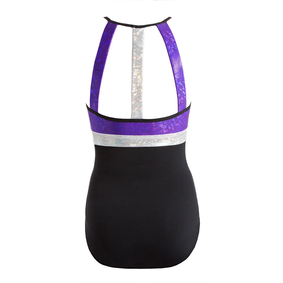 Energetiks Spliced Shattered Glass Triple Strap Leotard Gcl104