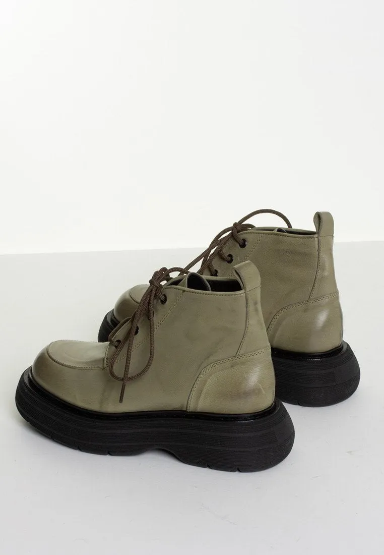 Ines Dusty Military Ankle Boots