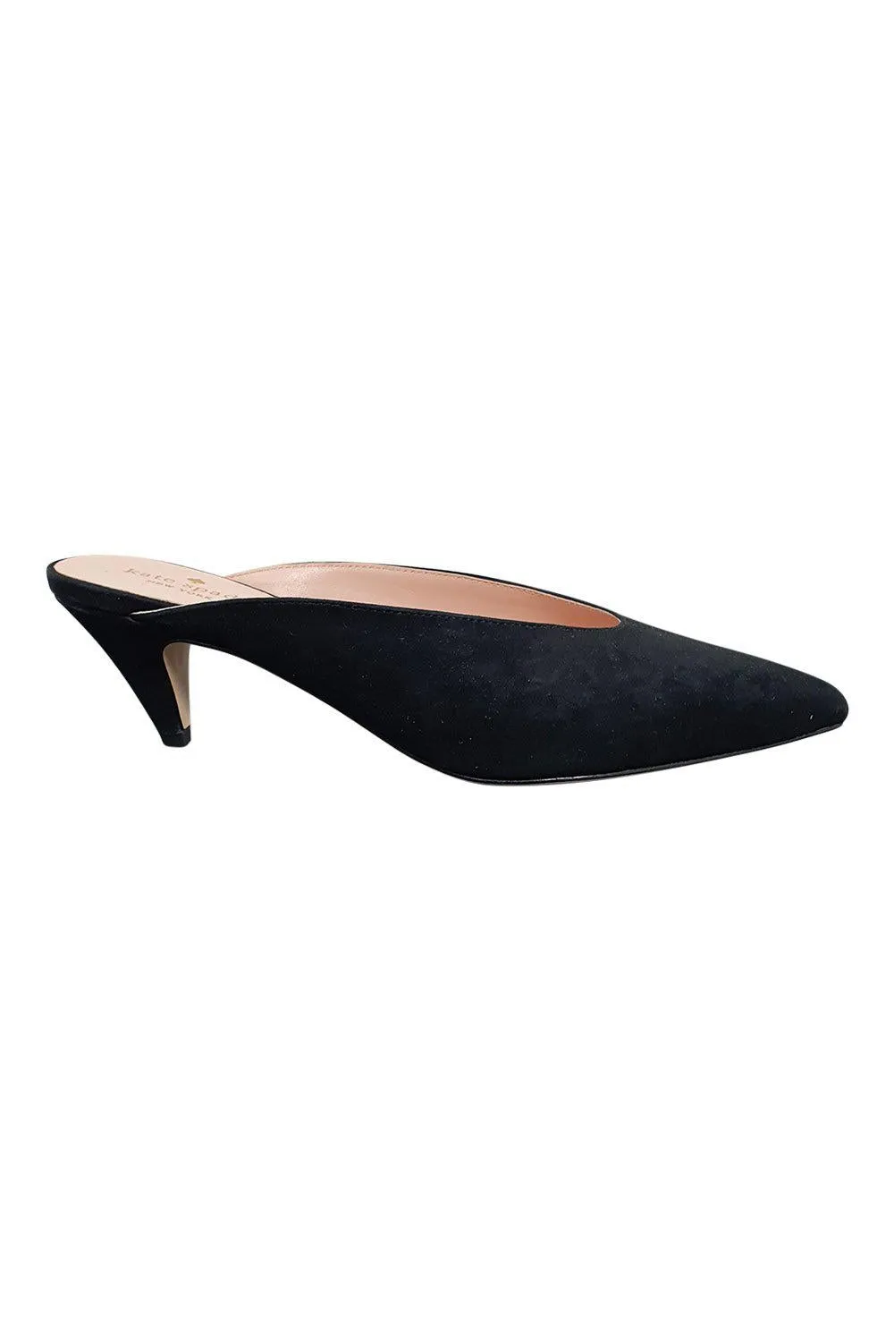 KATE SPADE New York Black Suede Sherrie Pointed Toe Court Heels (EU 38.5 | US 8.5 | UK 5.5)