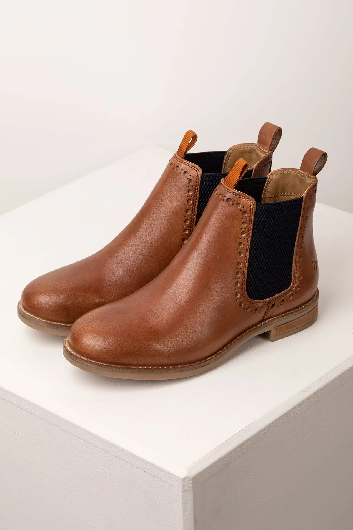 Ladies Brogue Chelsea Boots - Kirby