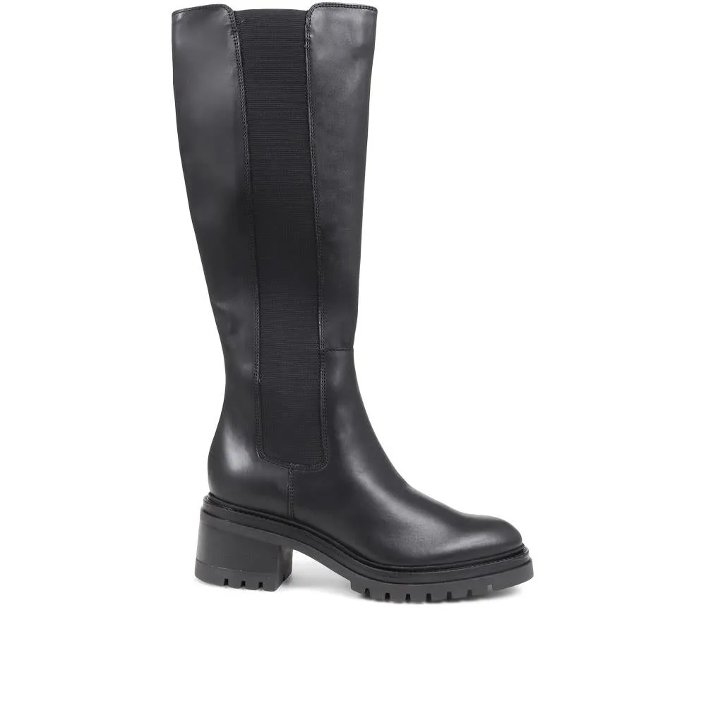 Sure! Here’s an optimized title for the product:

Stylish Leather Knee-High Boots for Women - DOMENICA Model 324 253 - Elegant Footwear for Every Occasion

Feel free to adjust any part of it based on your target audience or specific selling points!