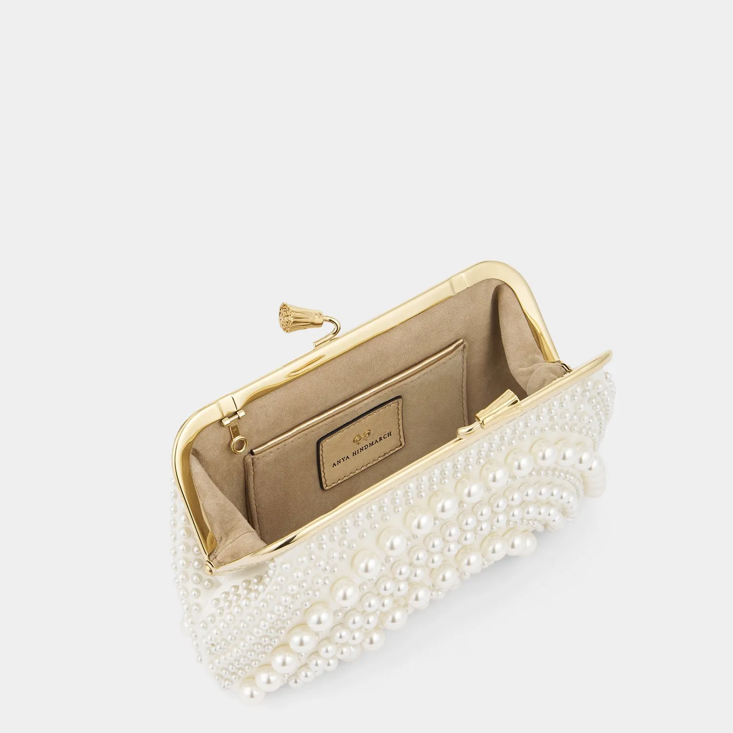 Maud Pearl Tassel Clutch