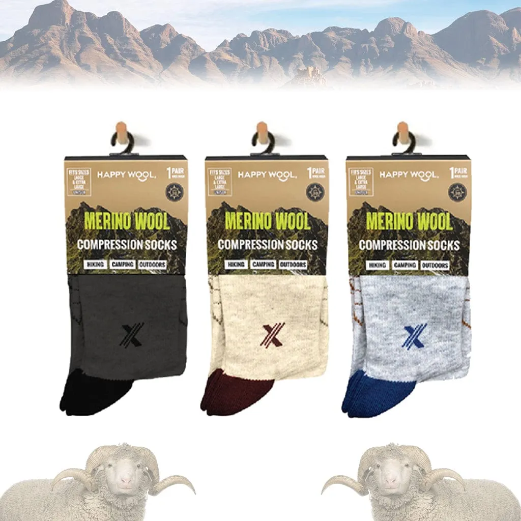 Merino Wool Boot Socks (6-Pack Assorted)