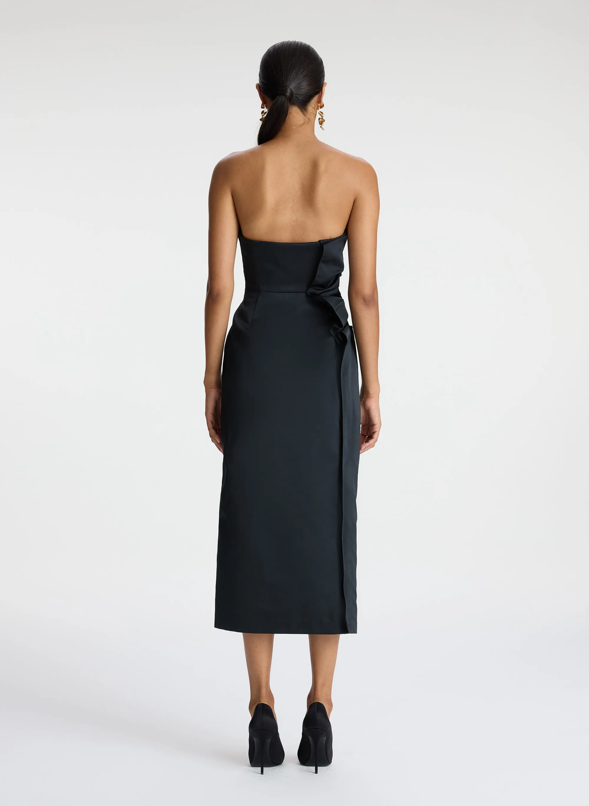 Nata Strapless Satin Dress