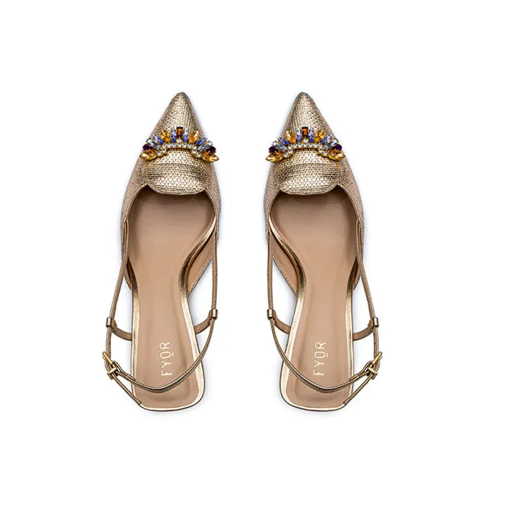 Pumps with Jewelled Brooch BCR 026