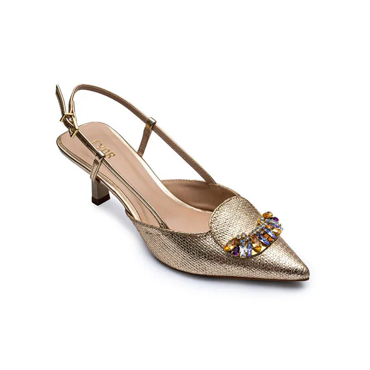 Pumps with Jewelled Brooch BCR 026