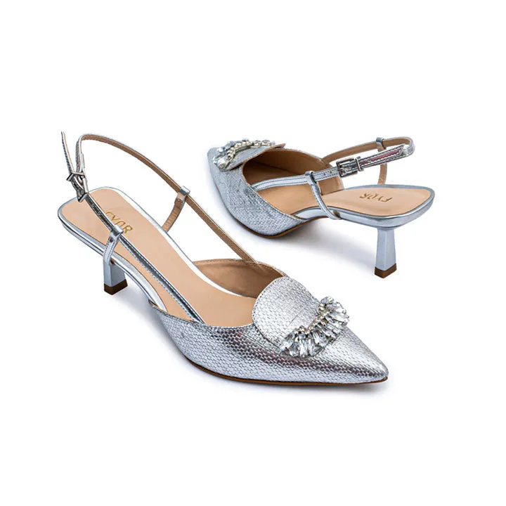 Pumps with Jewelled Brooch BCR 026