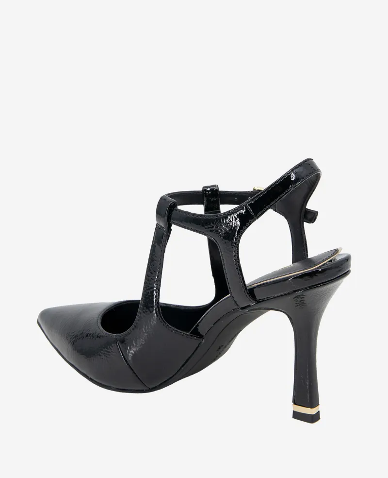 Romi Leather Ankle Heel Slingback