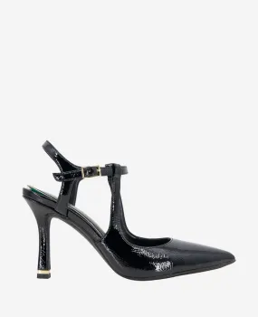 Romi Leather Ankle Heel Slingback