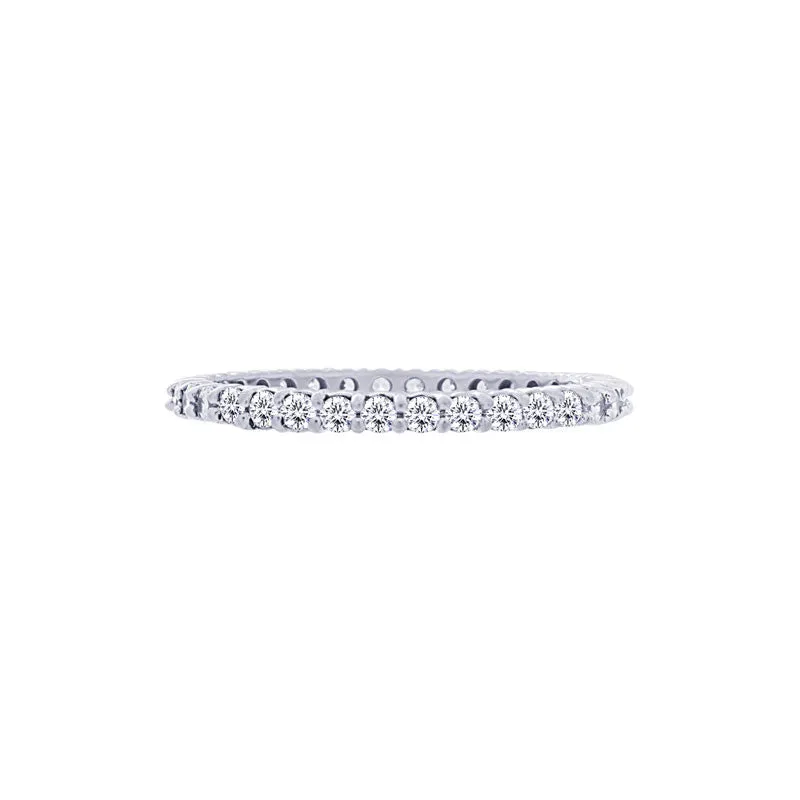 Shared-prong 0.50 Carat Diamond Eternity Wedding Band