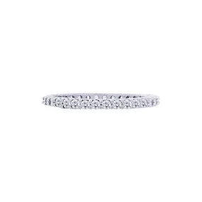 Shared-prong 0.50 Carat Diamond Eternity Wedding Band