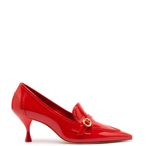 Susan Pump In Scarlet Patent Leather